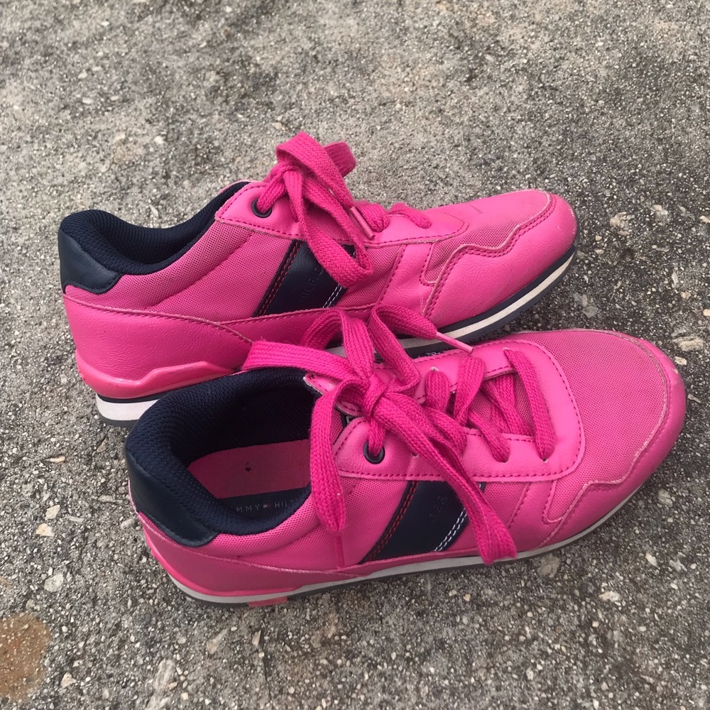 Girl Youth Tommy Hilfiger Tennis Shoe Sneaker Sz 4